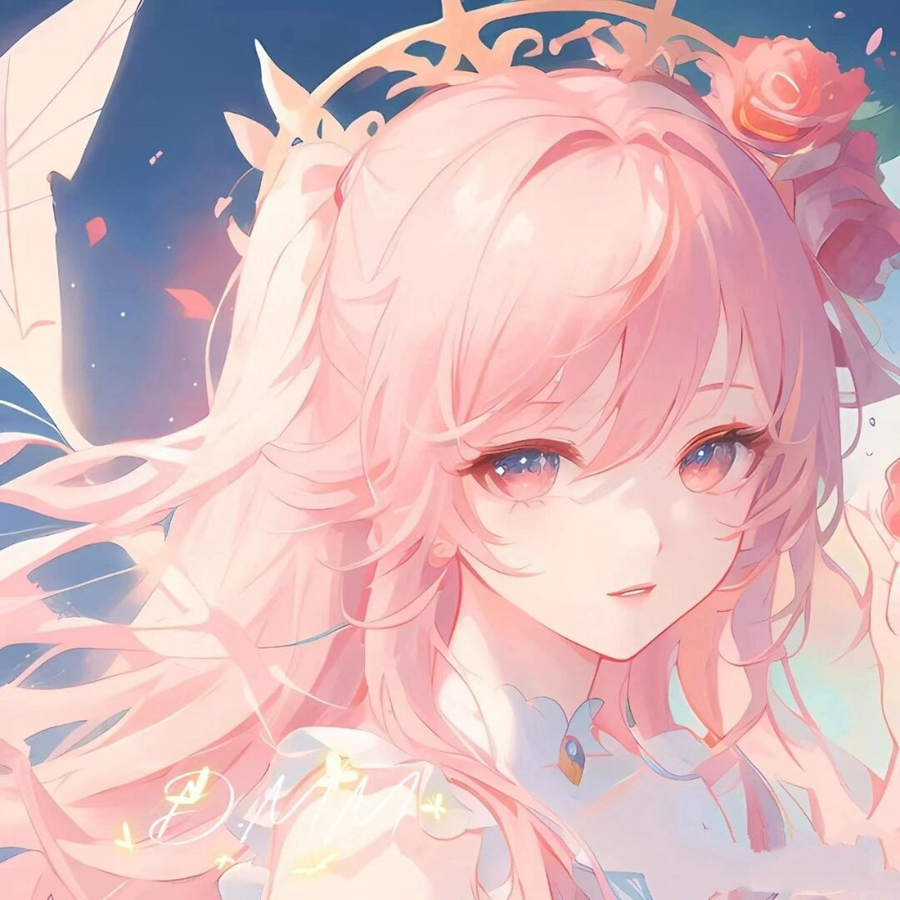 粉色系古风头像