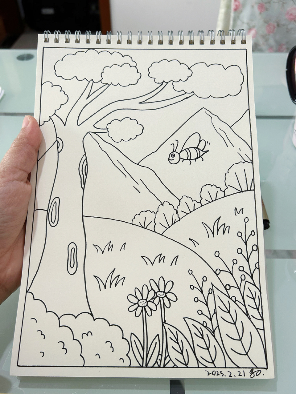 森林简笔画场景画法-原创 122