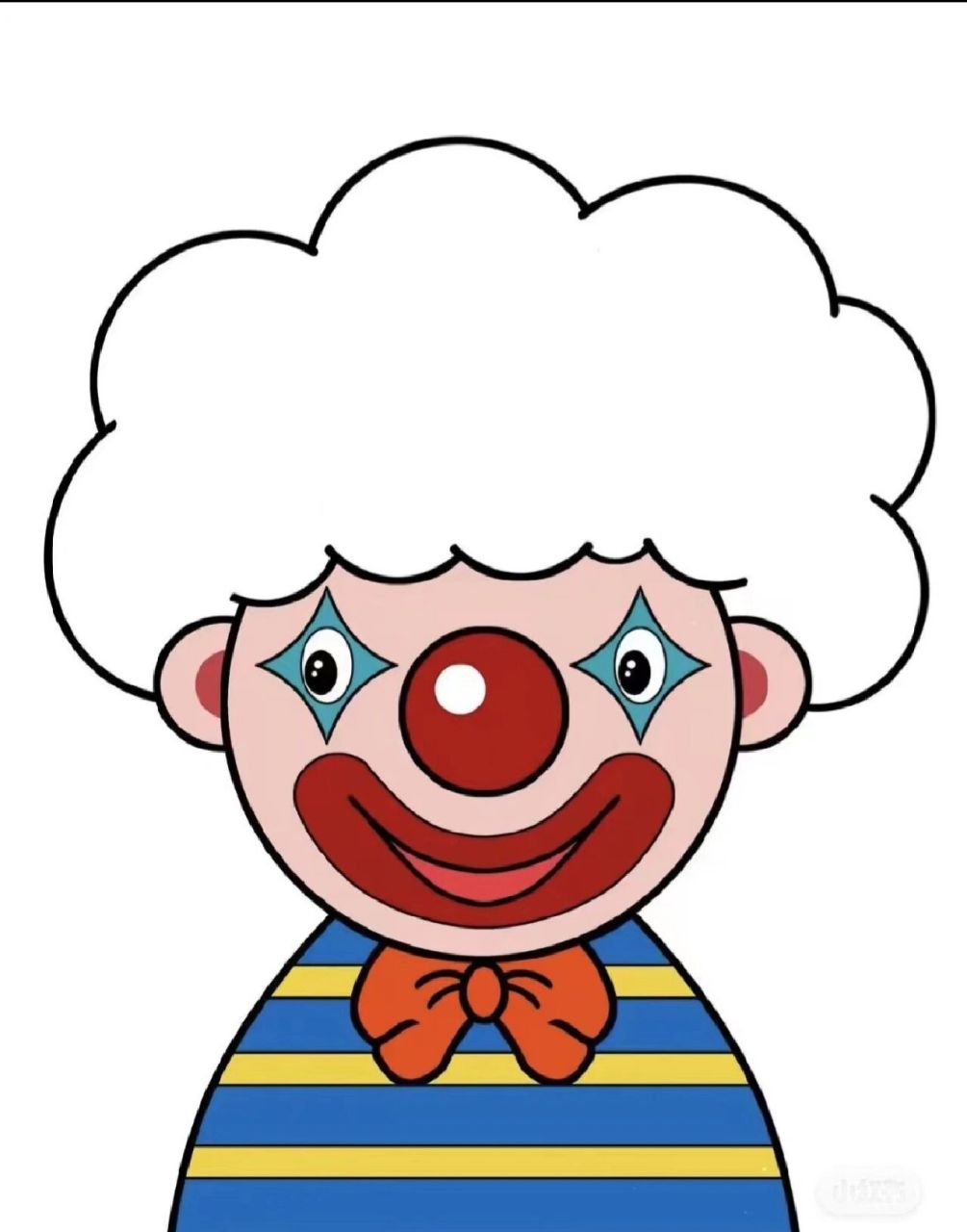 超简单的托班小手工 超简单的托班小手工 给小丑染头发 小朋友们超爱