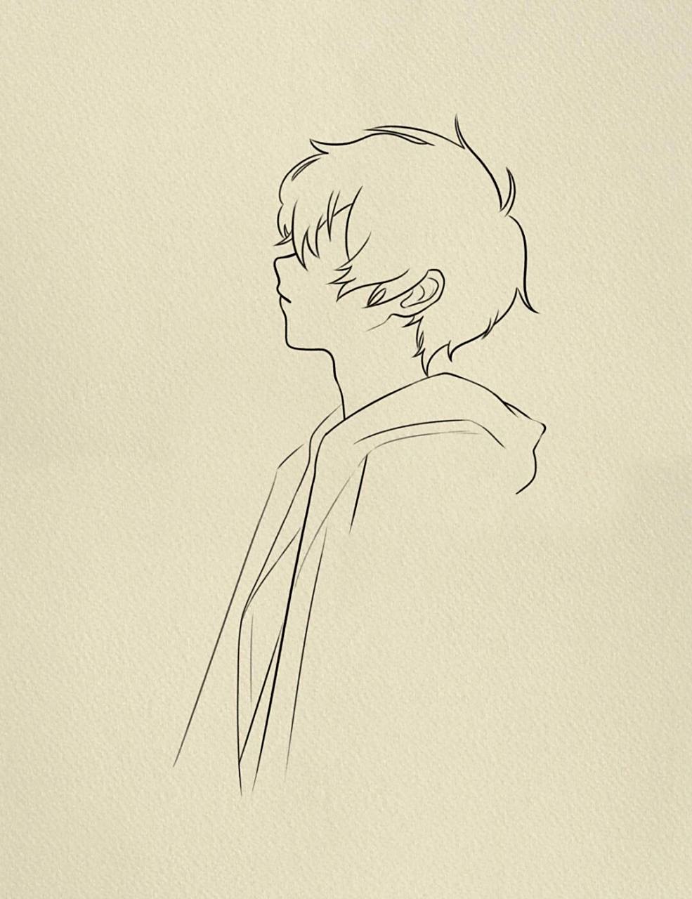 侧颜# #男生头像# #男头# #侧脸# #寻找小红书绘画大神# #画画的日常