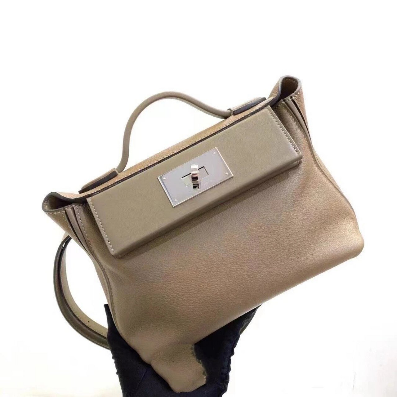 hermes爱马仕2424 mini d0威马犬灰拼大象灰               hermes