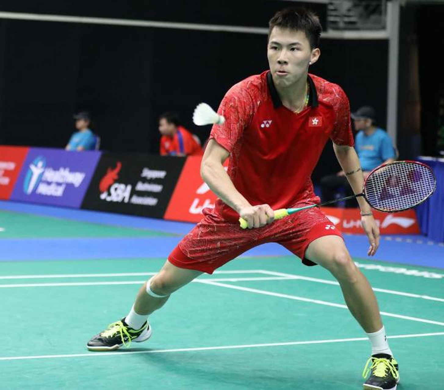 2023年韩国羽毛球公开赛#  男单1/8赛战况:  普兰诺伊15-21 21-19188