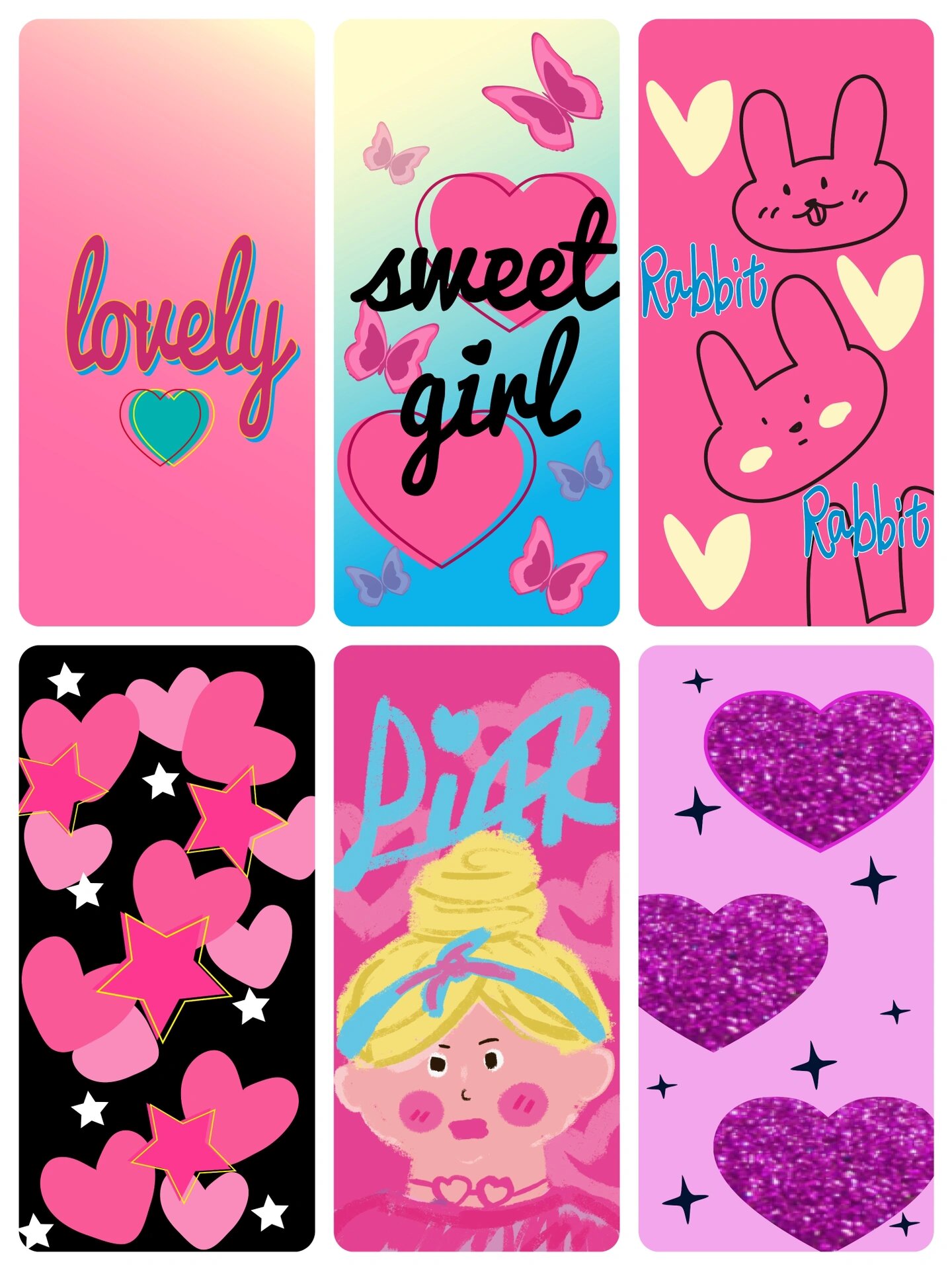 day 55 | 芭比风玫粉色手机壁纸