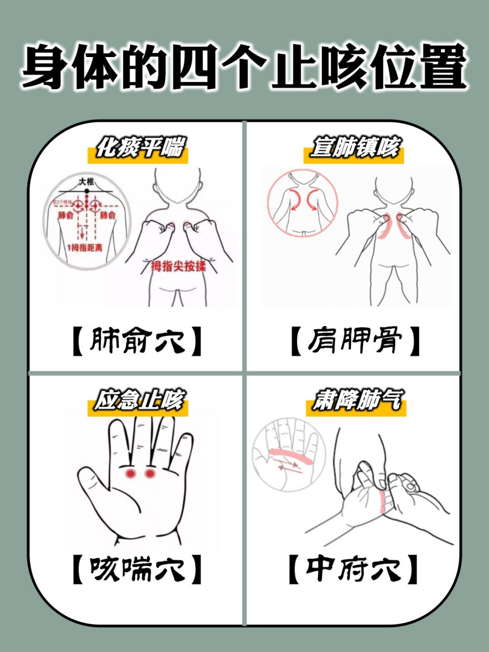 孩子咳嗽的时候很多中医会推荐使用穴位按摩的手法缓解,对于不推荐用