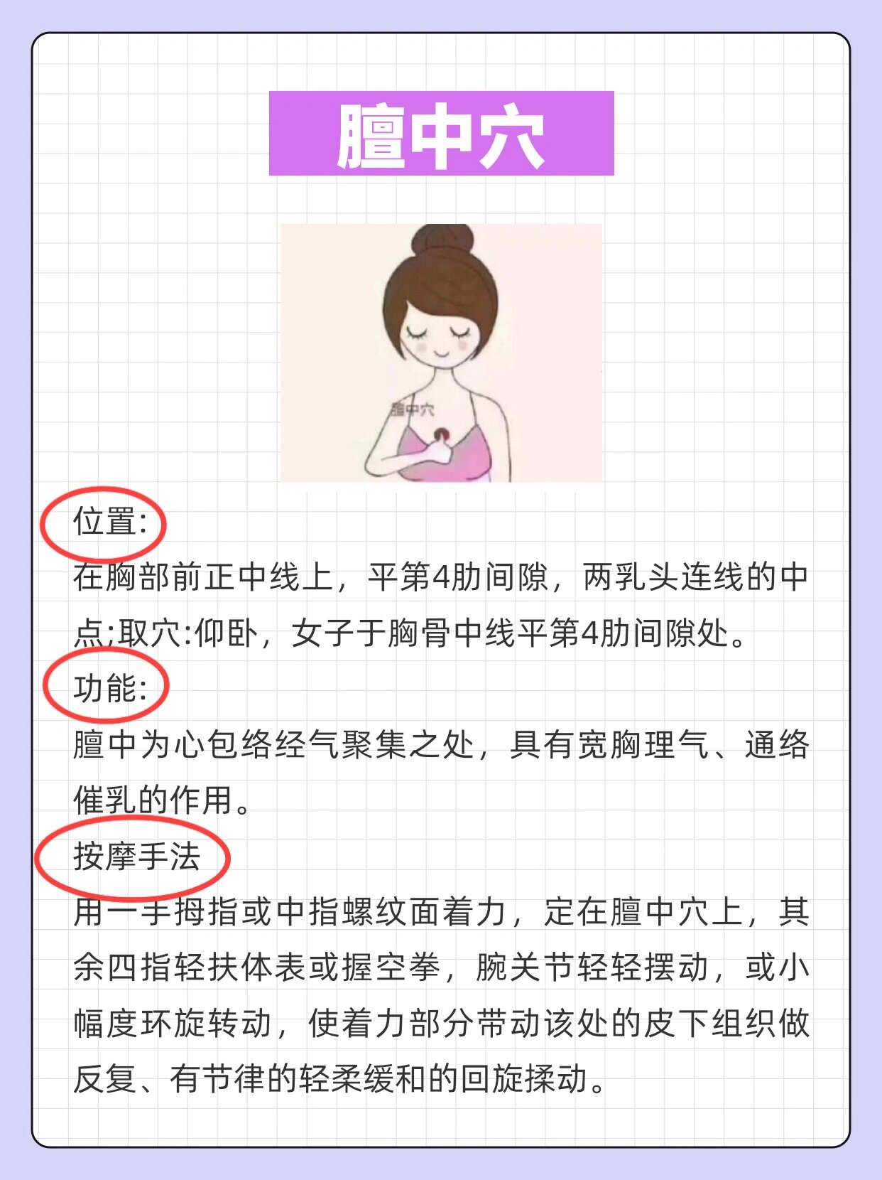 催乳的经络分布图图片