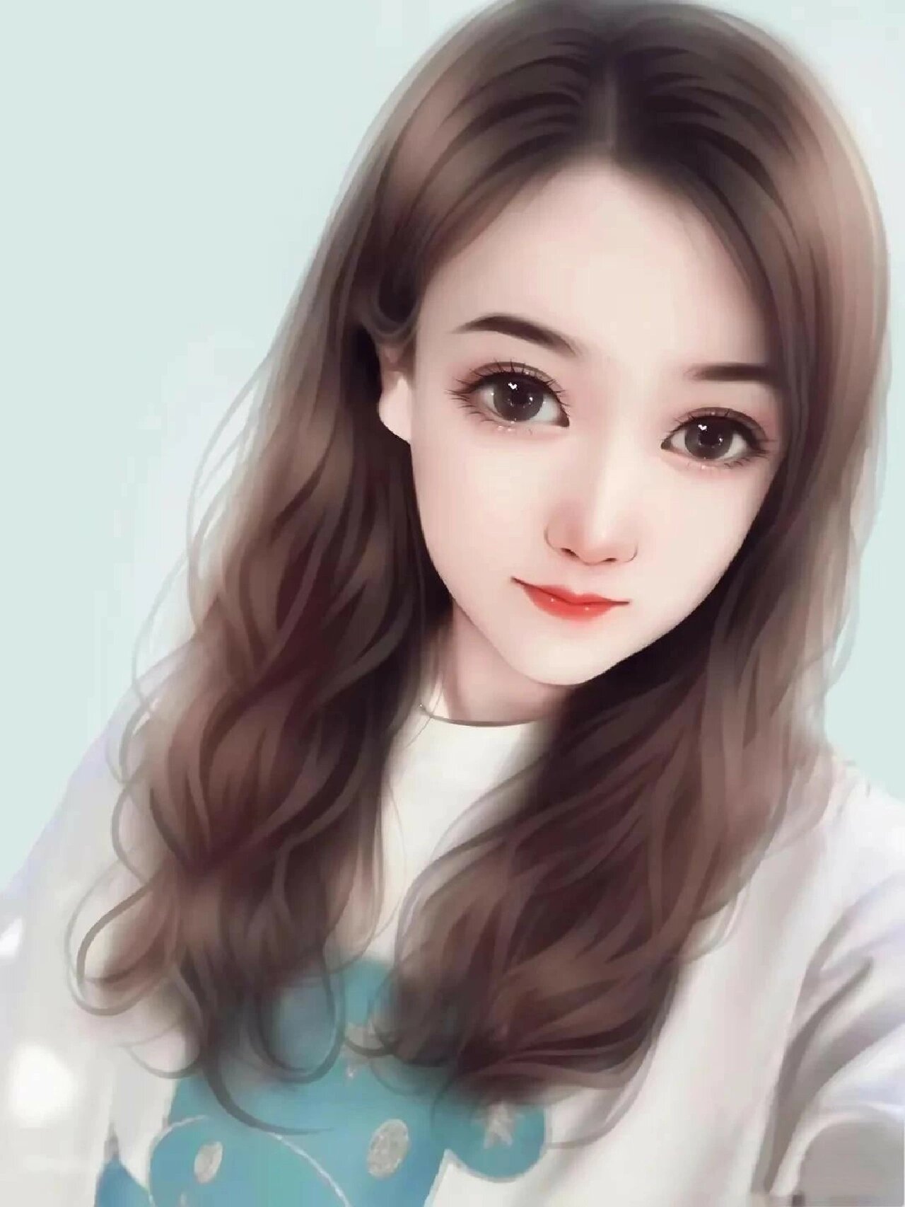 唯美气质的女生手绘头像,看着太好看了