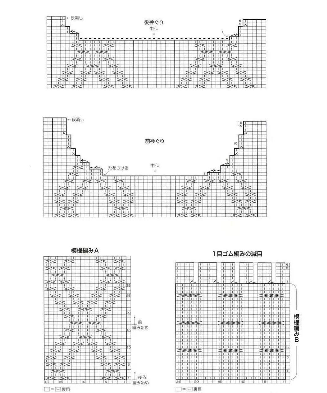 女士塌肩毛衣织法图片