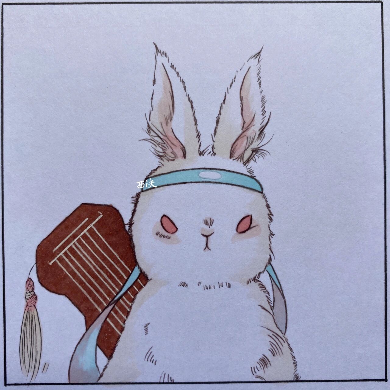 兔兔版的忘机92 是情头喔,下次画羡羡～ (更一个简笔画别打我