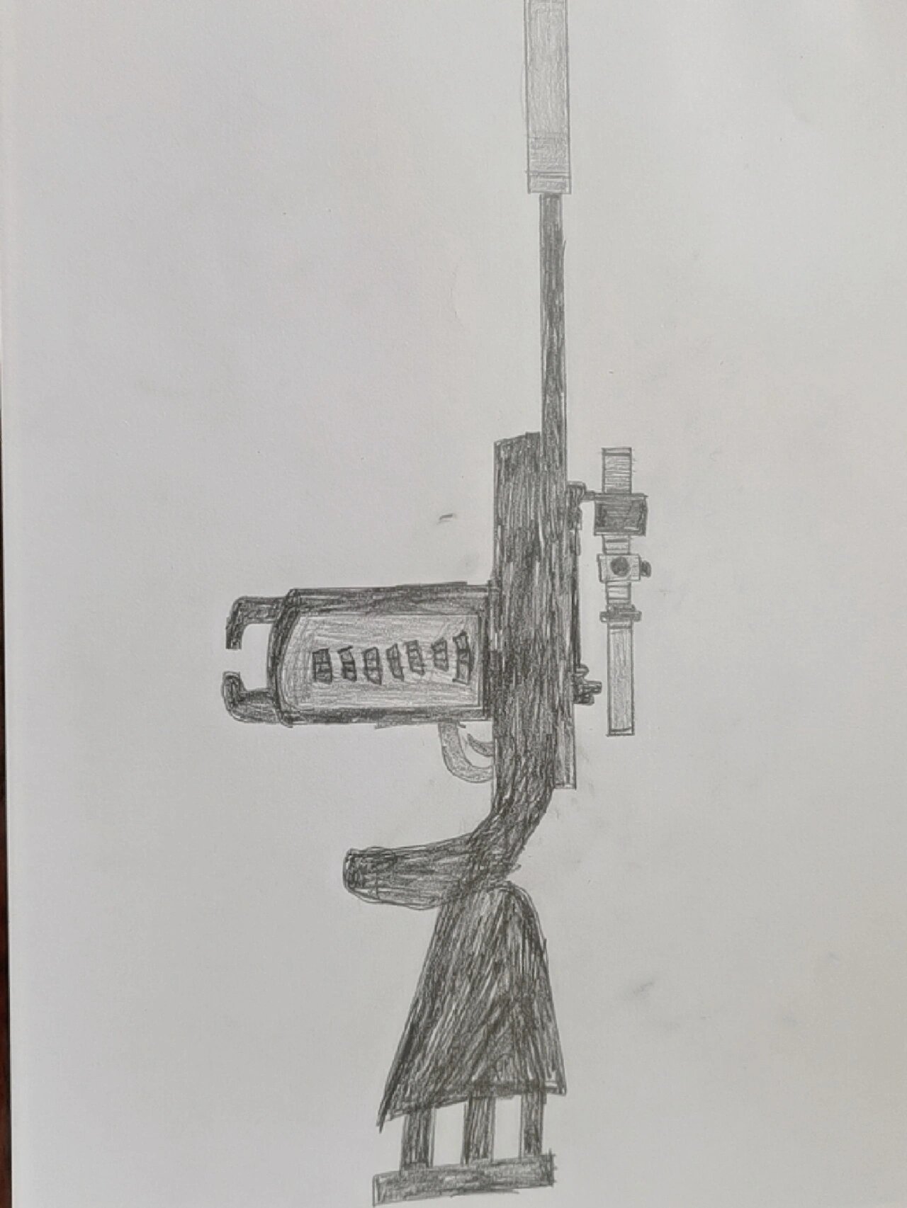 m24狙击枪手绘画图片