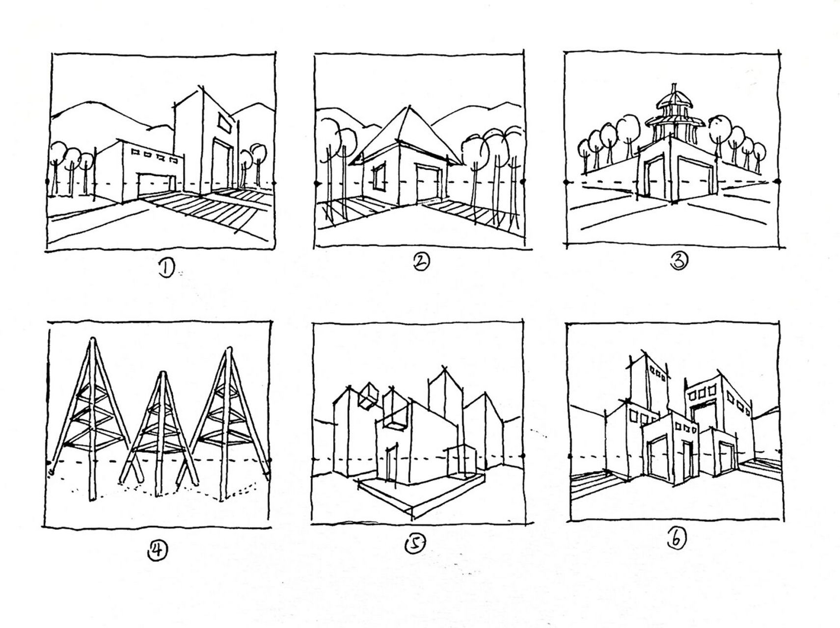 7815699712种"两点透视"小图训练方法,非常有效 【阿江钢笔