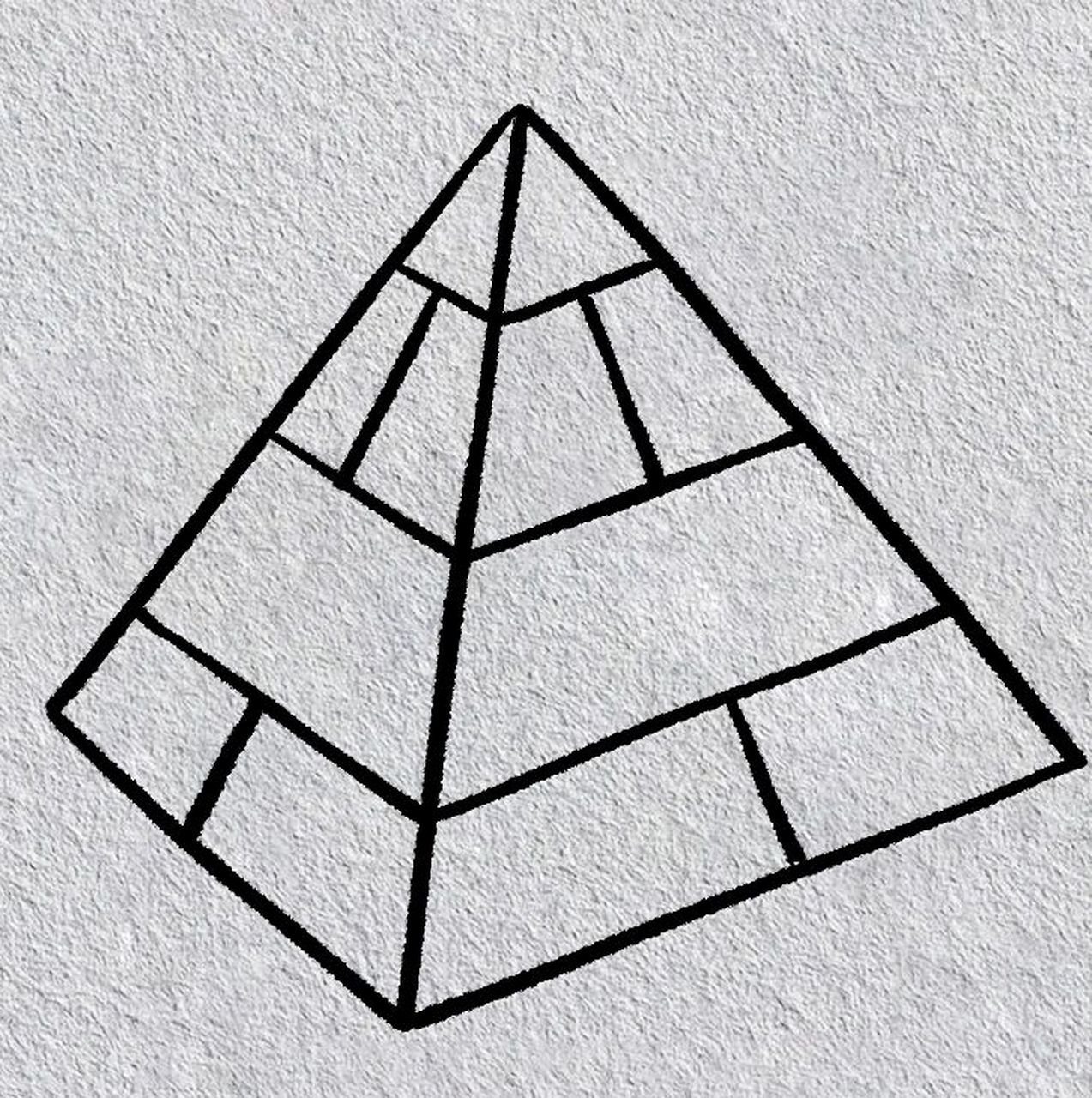 金字塔的简笔画(附步骤) 世界名胜古迹之金字塔,一起画起来吧!