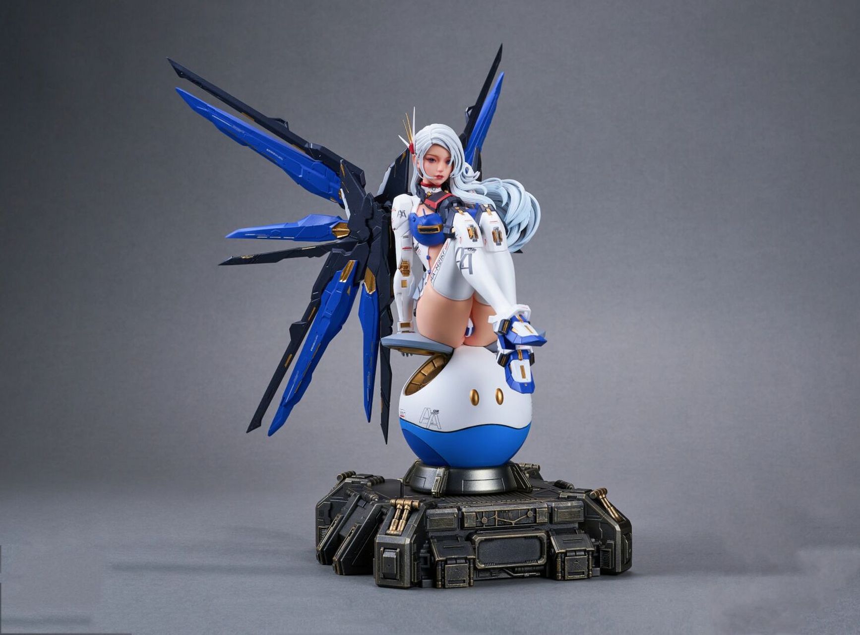 高达遇见美少女 #手办# #gk雕像# #机械娘# #高达# #自由高达# #自由