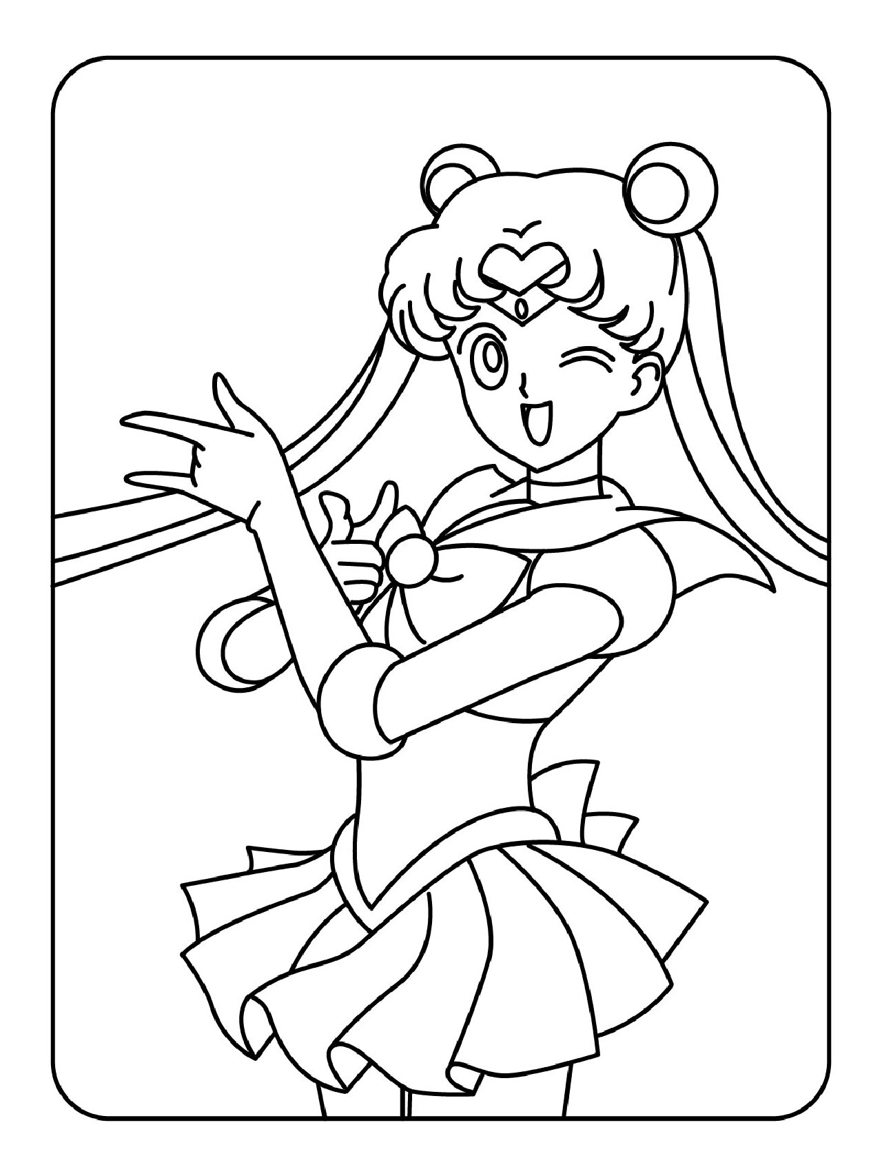 🔥美少女战士涂色素材200张