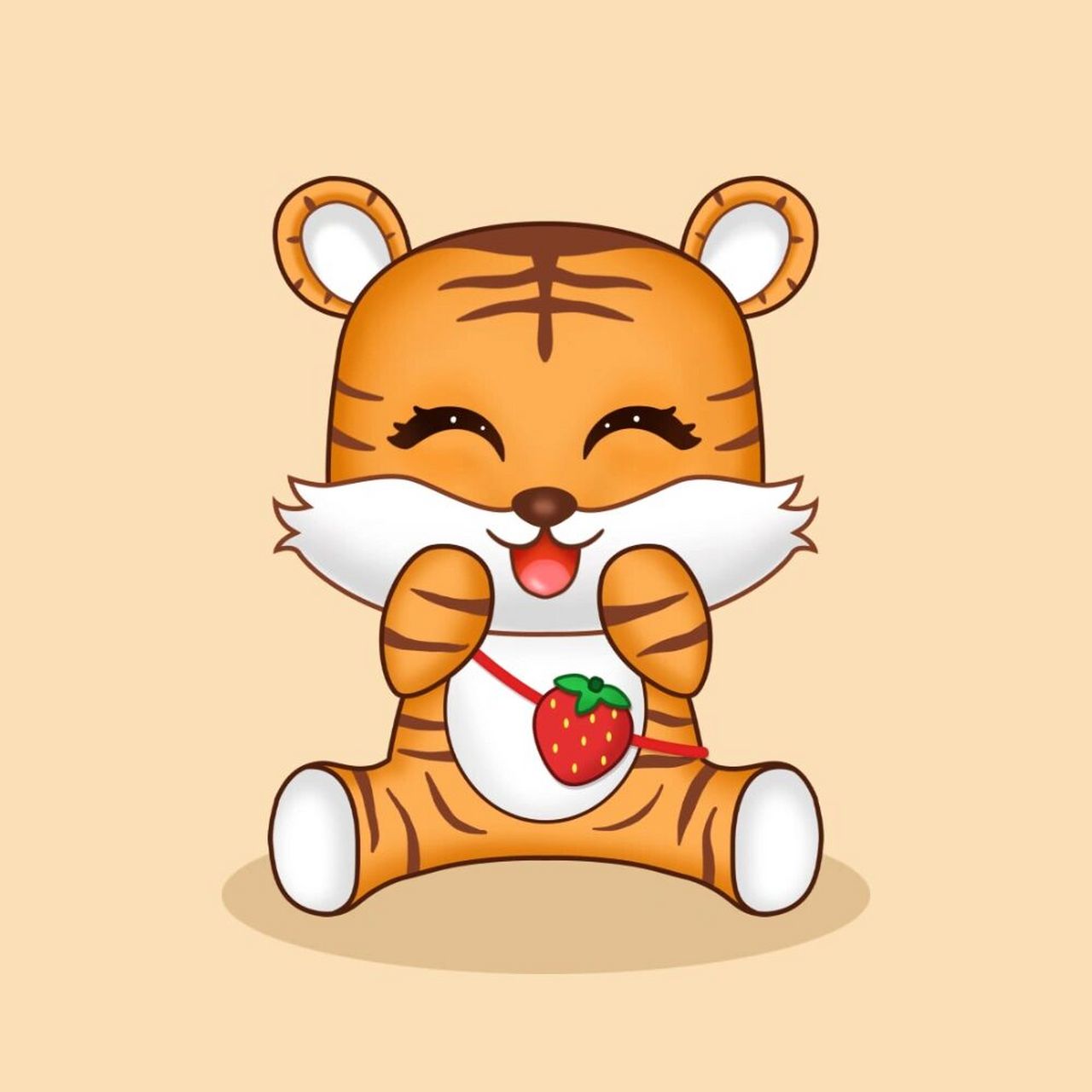 虎年头像分享 萌萌哒小老虎 头像可自截自取,谢谢大家喜欢 原创作品