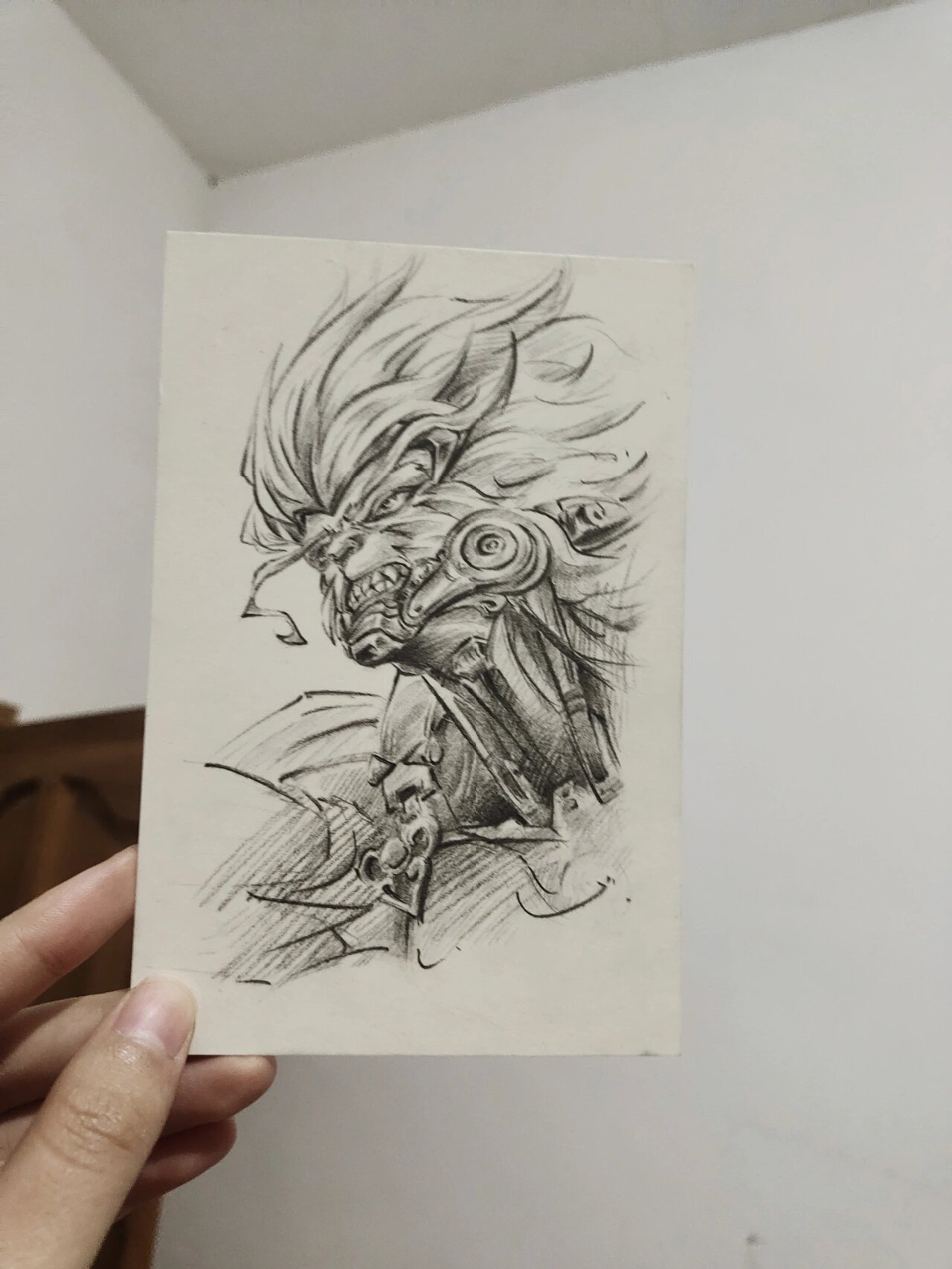 齐天大圣 有点费手 9015:卡西米尔铅笔,白卡纸