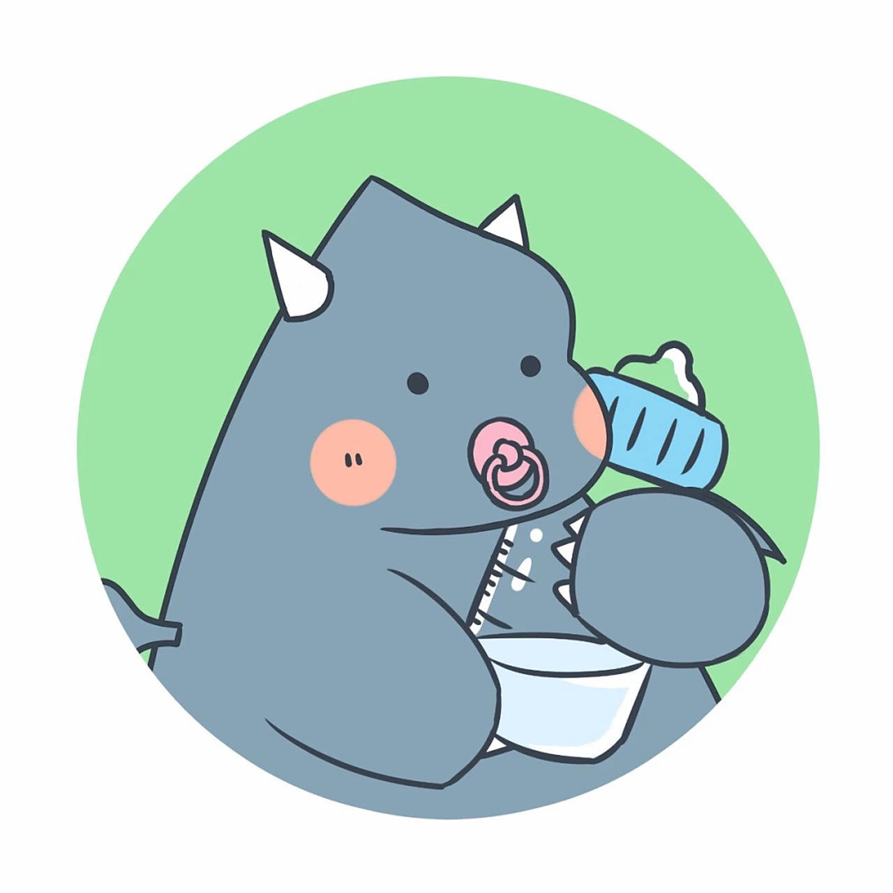 萌翻天98小恐龙卡通头像98微信情侣头像 【更新】可可爱爱78小