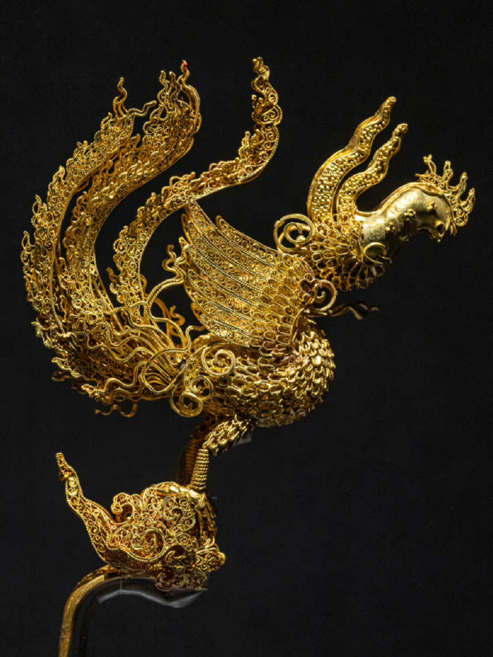 精致典雅奢华 豪华中华掐丝工艺品啊,在湖北钟祥梁庄王墓以及益端王彭