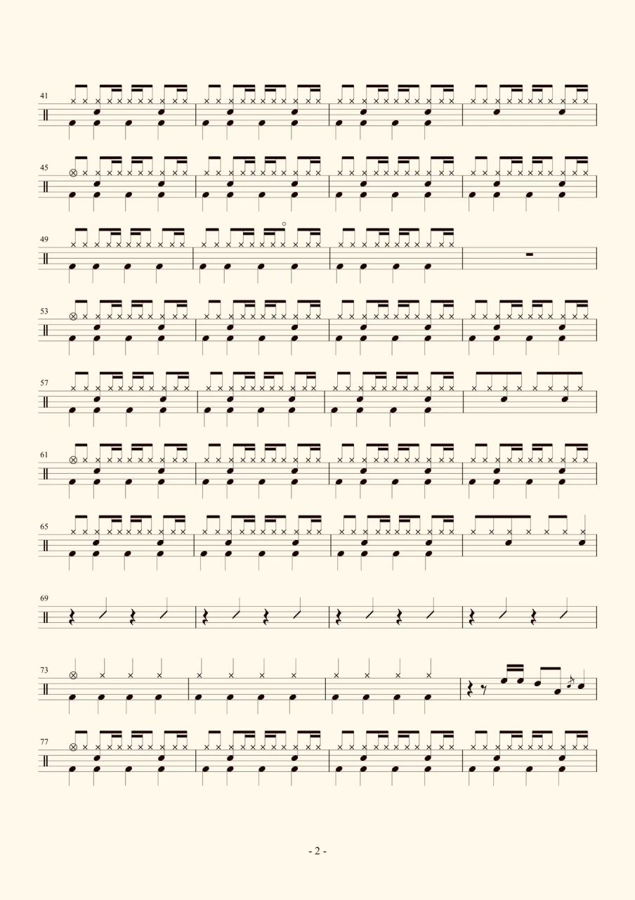 架子鼓鼓谱《阳光开朗大男孩》 你是阳光开朗大男孩吗?