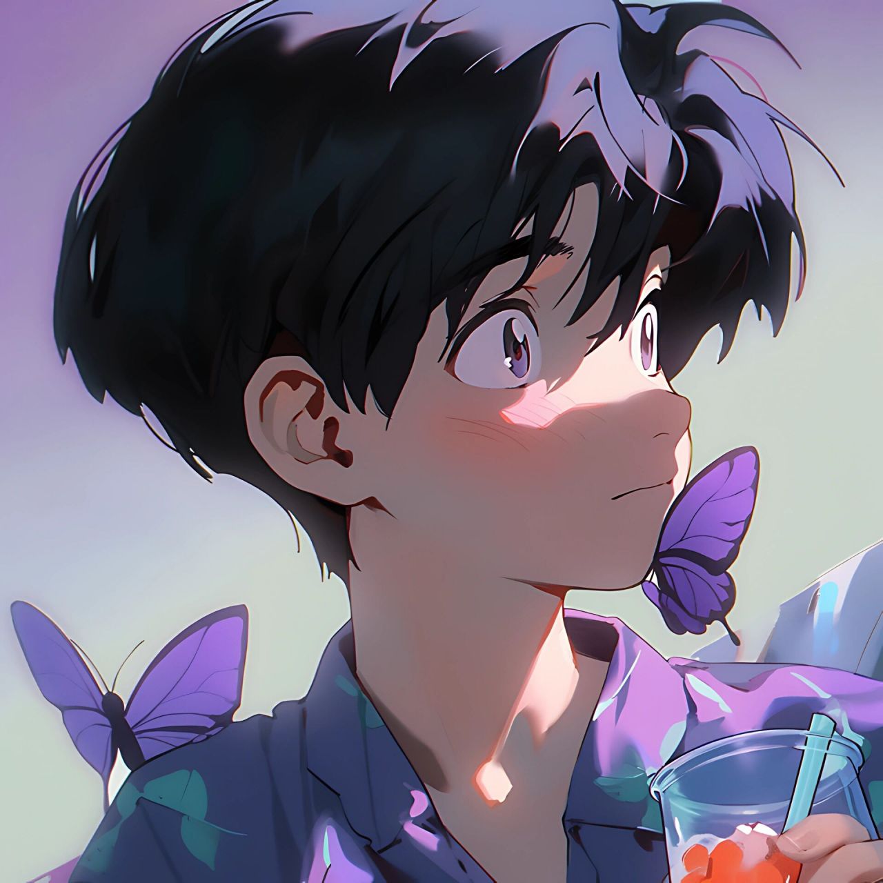 紫色男头来咯 明天预告粉色