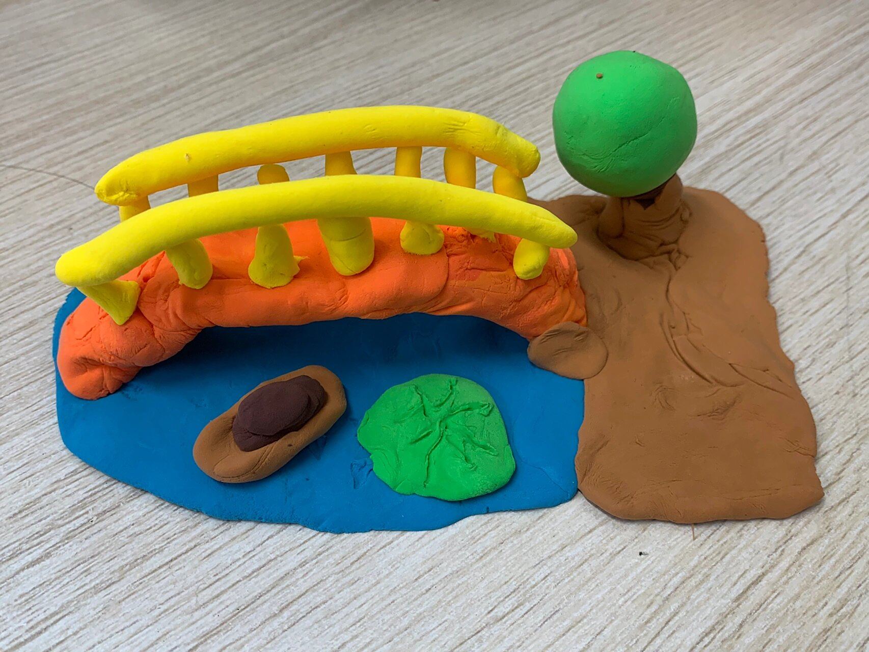 浙美版|四下美术《桥》90作业 材料:超轻粘土(陶泥太脏了07换成