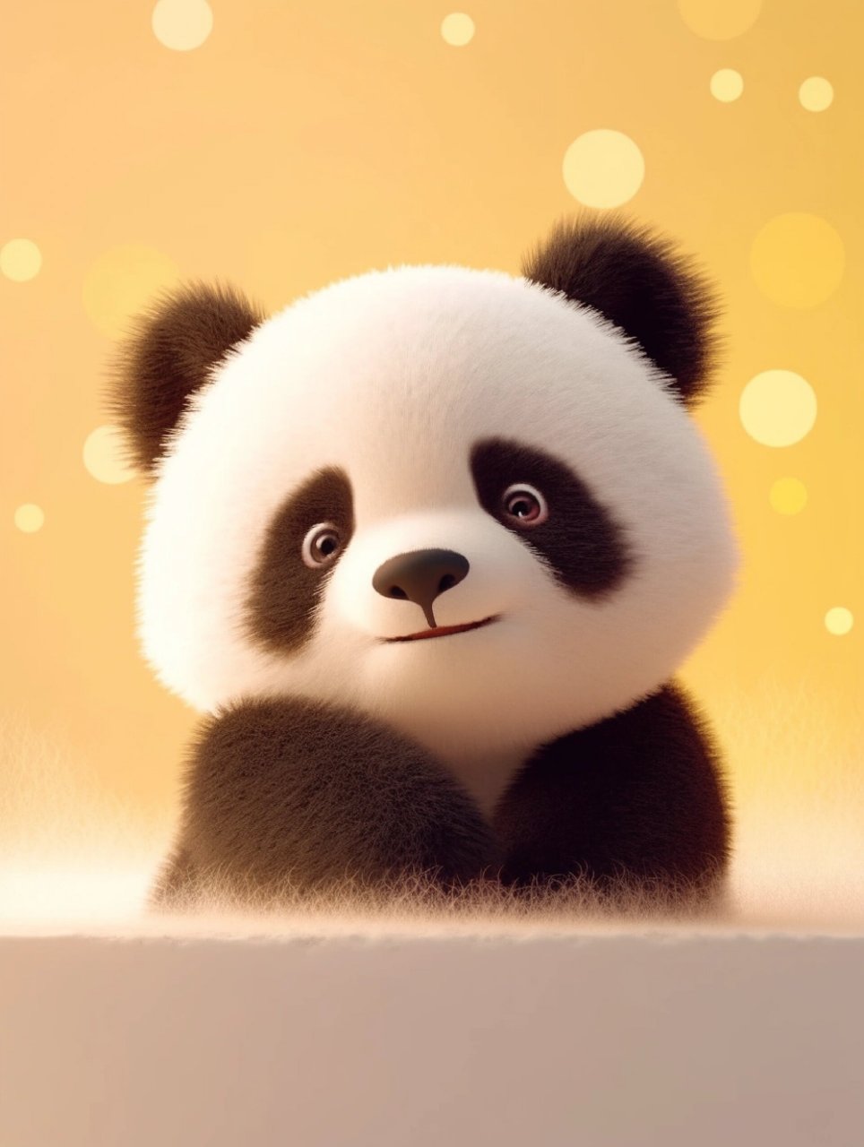 可爱大熊猫呆萌的模样!