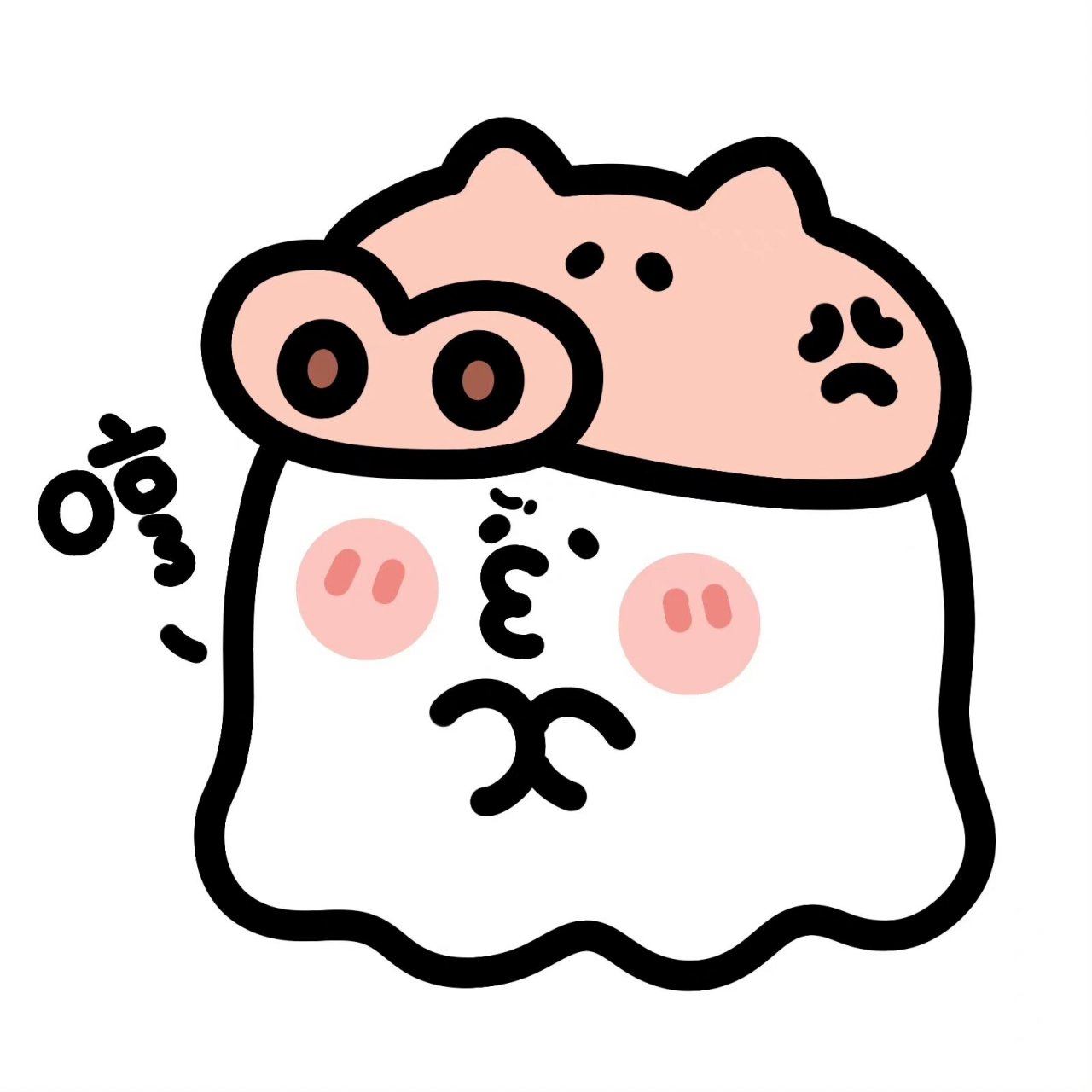 插画分享万圣节99可爱鬼头像 万圣节捕捉小幽灵头像 1.捣蛋鬼 2.