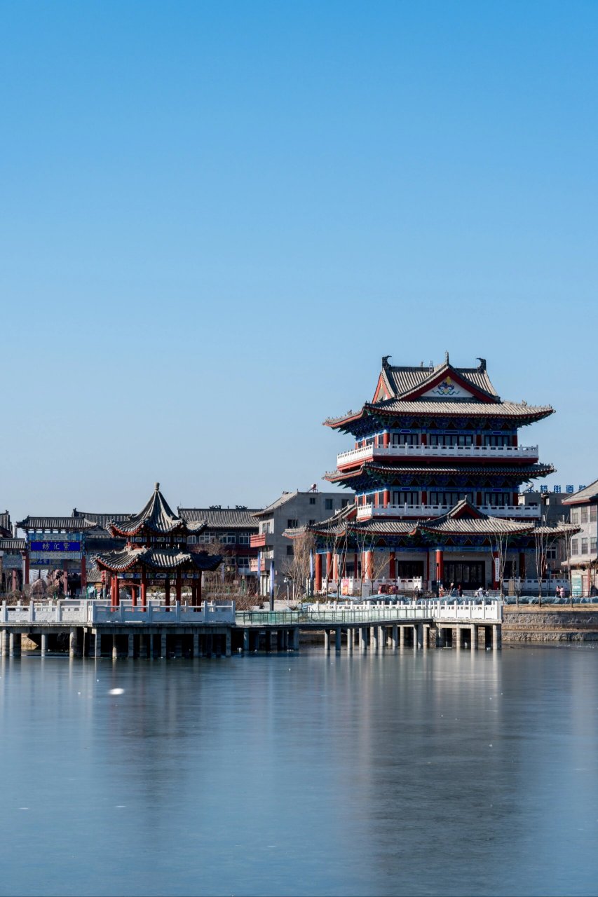 记录我的城市7815聊城市 阳谷县图书馆&紫汇湖