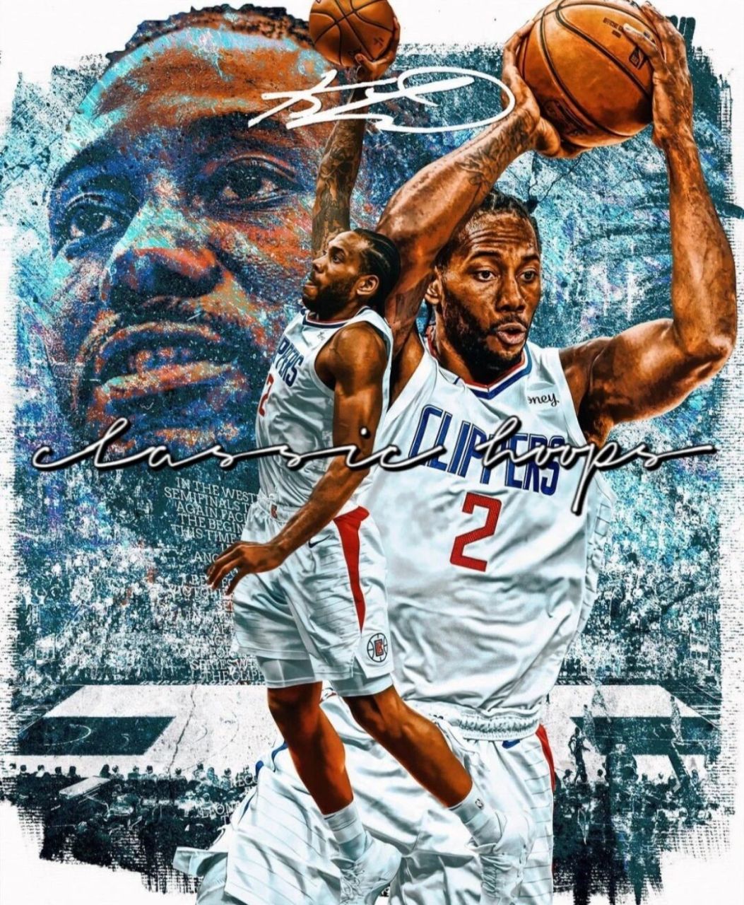 像素画 科怀·伦纳德logo "实力与低调的代名词" 自扣原创 a4网格本