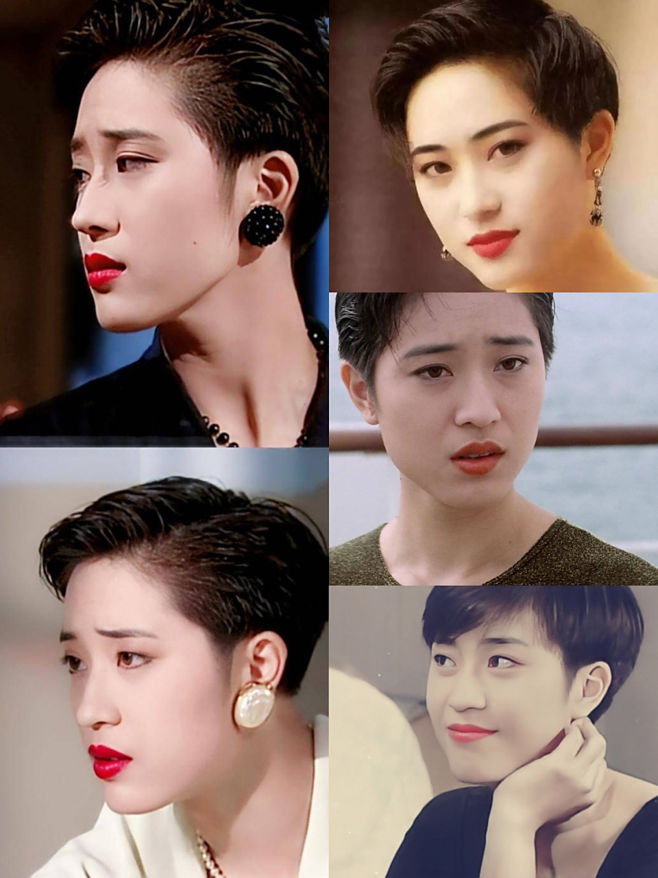 香港8090年代惊艳了岁月的短发女神 这一款款又飒又美的短发,你想要吗