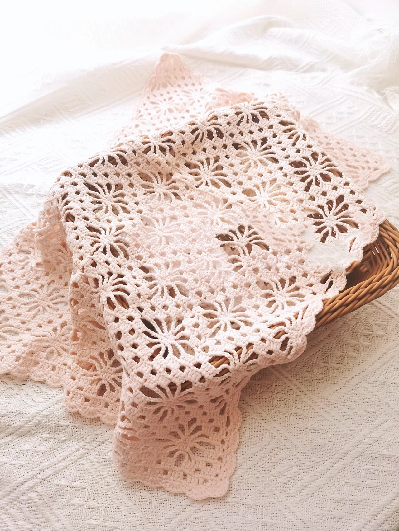挑战100款钩针实物:围巾和盖巾(附图解) 挑战100款钩针实物:003-004