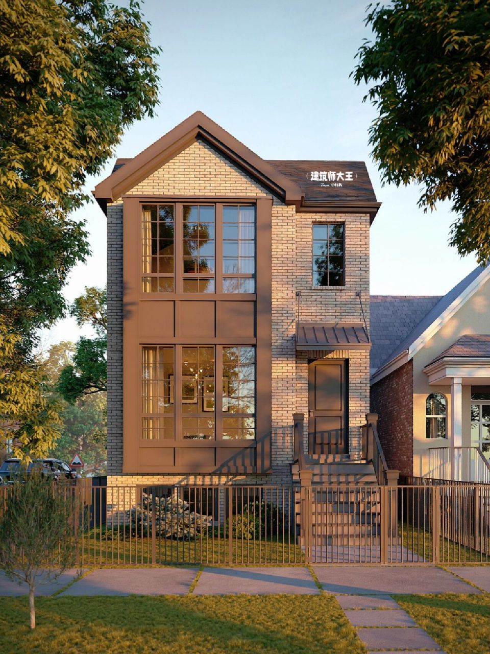 一眼爱上的小房子92 灵感来源于美式风格自建别墅93 占地面积约