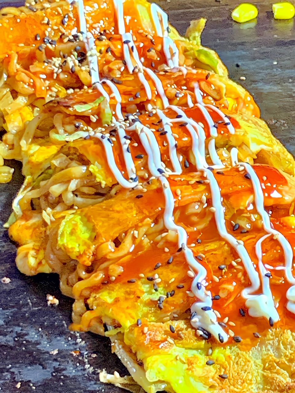 在环联夜市发现的一家芝士烤冷面! 	 小龙虾02的真是太好吃了!