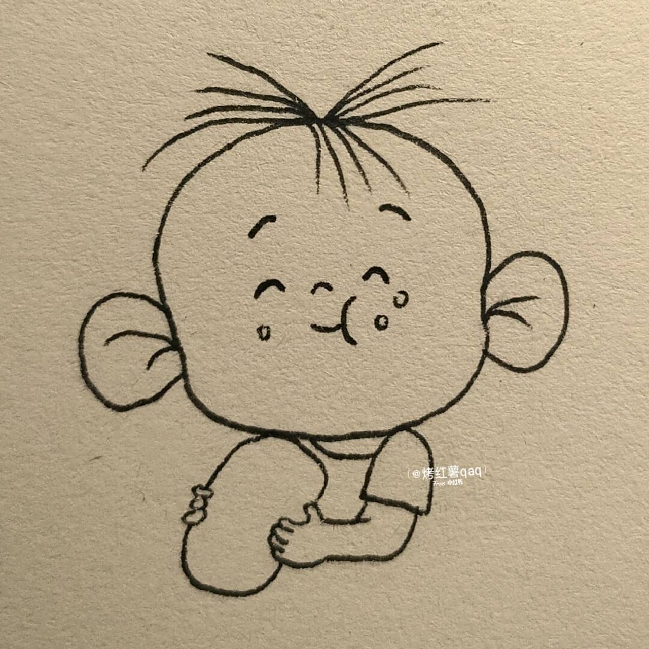 大耳朵图图简笔画教程~ #简笔画教程# #简笔画# #画个简笔画# #手绘# 