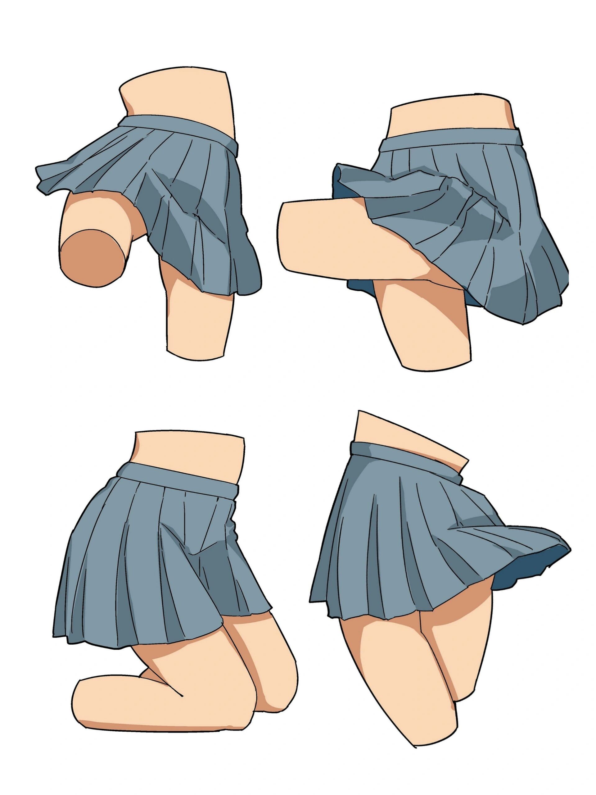 今天带来的是动漫百褶裙的画法,超详细的百褶裙绘画教程,简直太好看