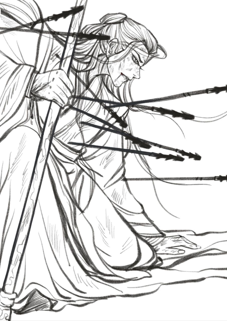 长相思 相柳之死> 画的时候真的越画越难过,我提前知道了他的故事与