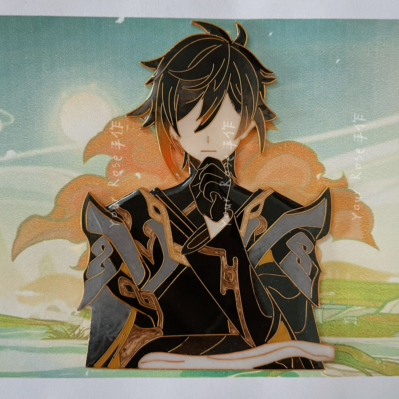 钟离掐丝线稿 好多宝子问的线稿  自取