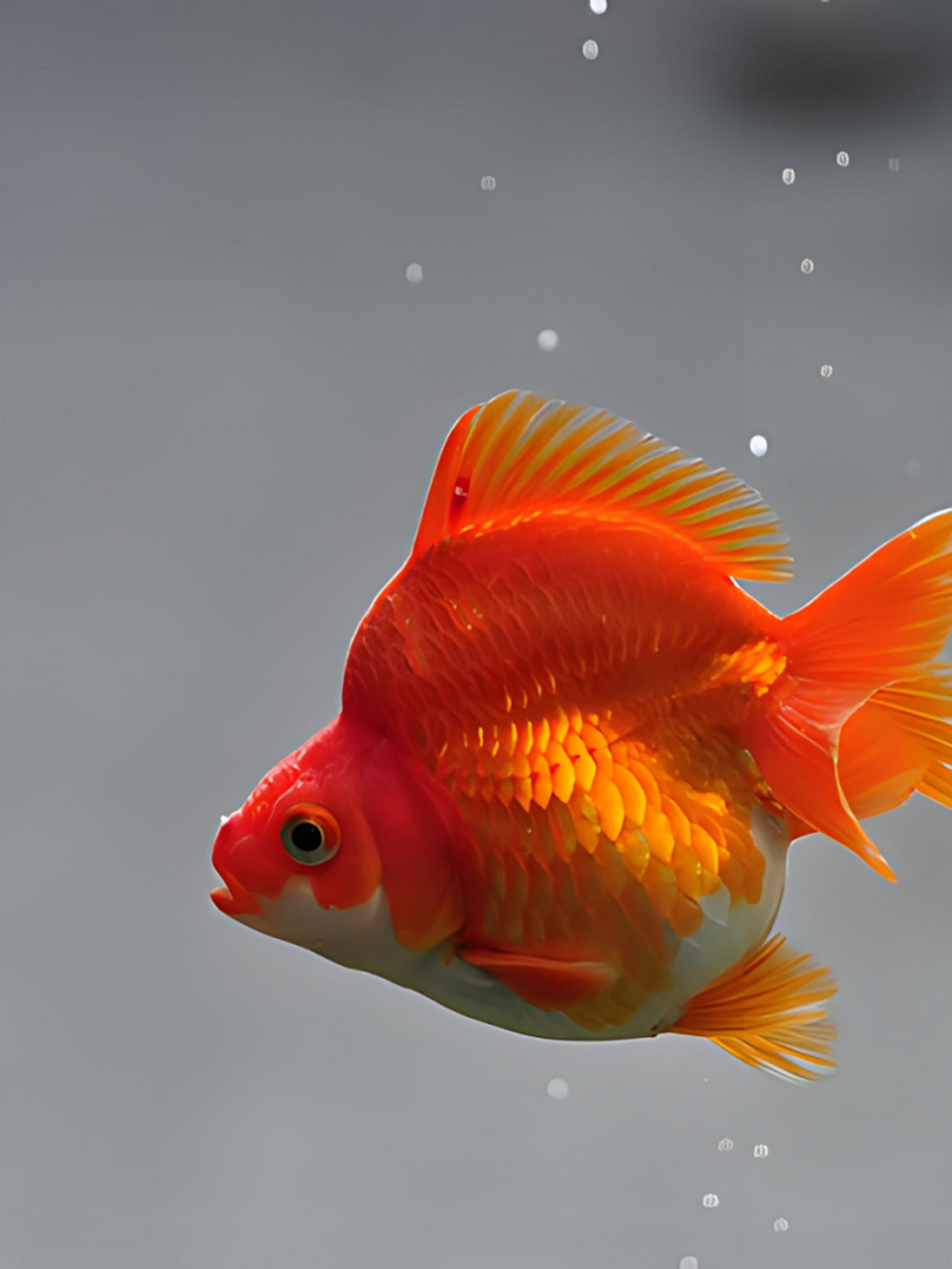 小金鱼的种类繁多,形态各异,有的红白相间,有的五彩斑斓,是许多人喜爱