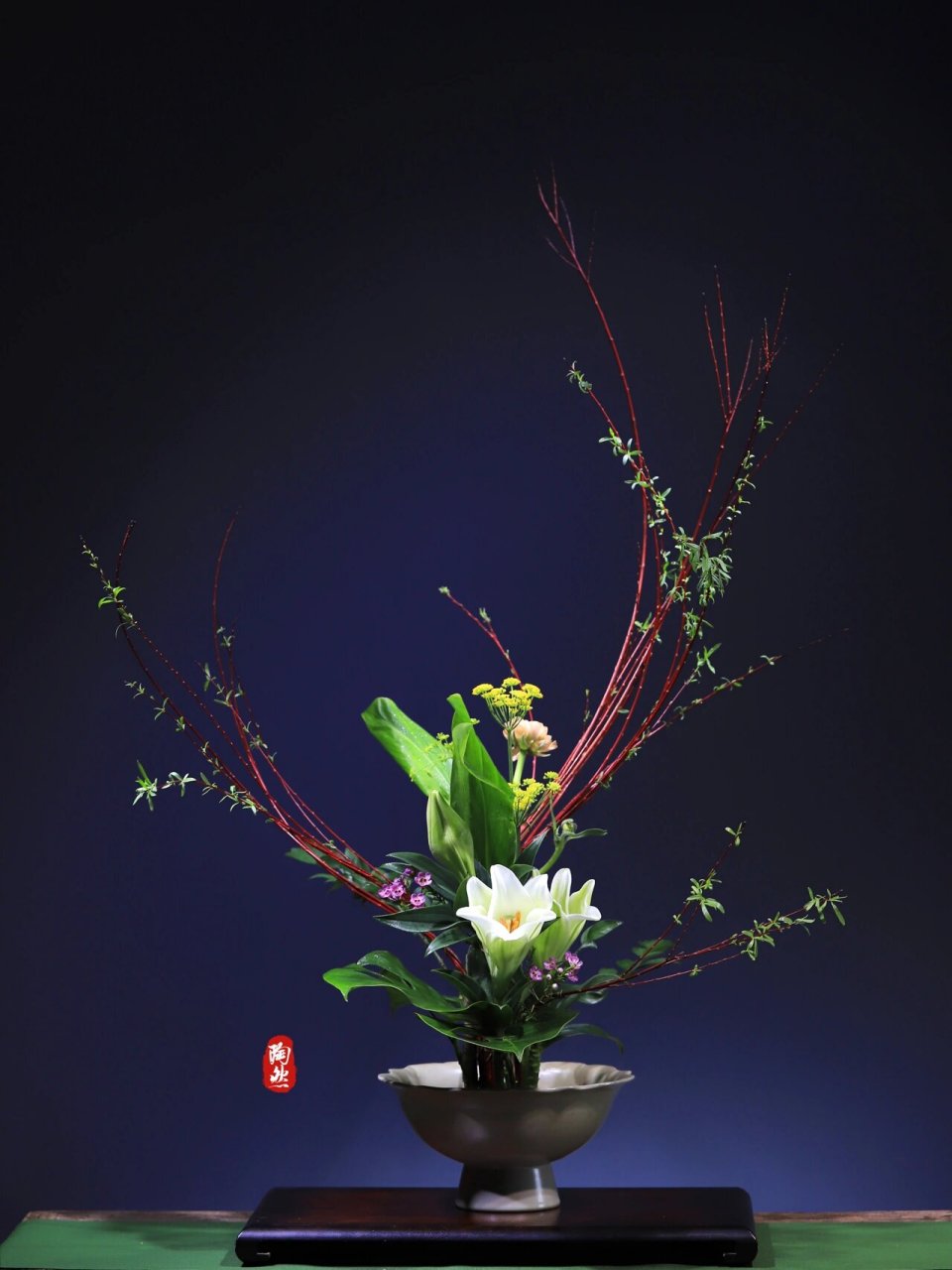 中华花艺 |碗花 碗花 行型第一型 使枝占隅 7915 碗花,受宋明理学