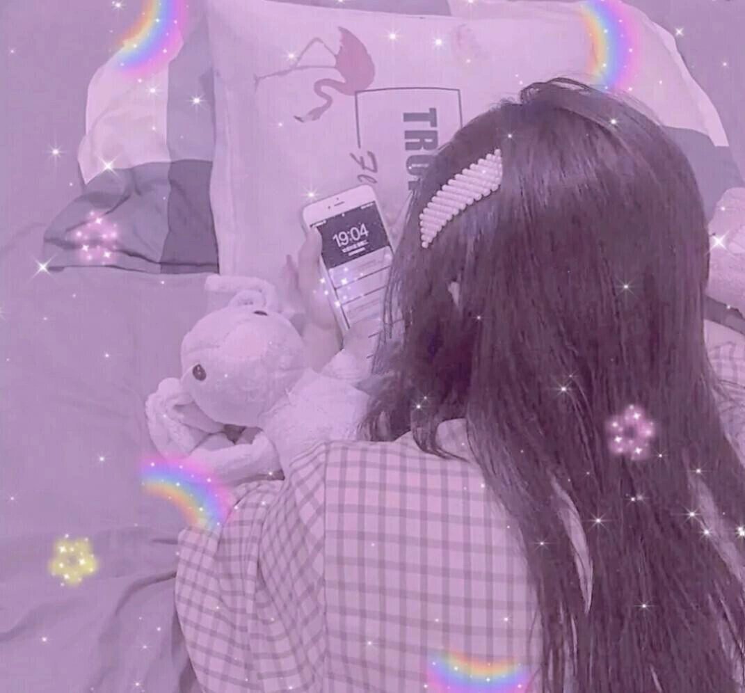 紫色系.梦幻女生真人头像