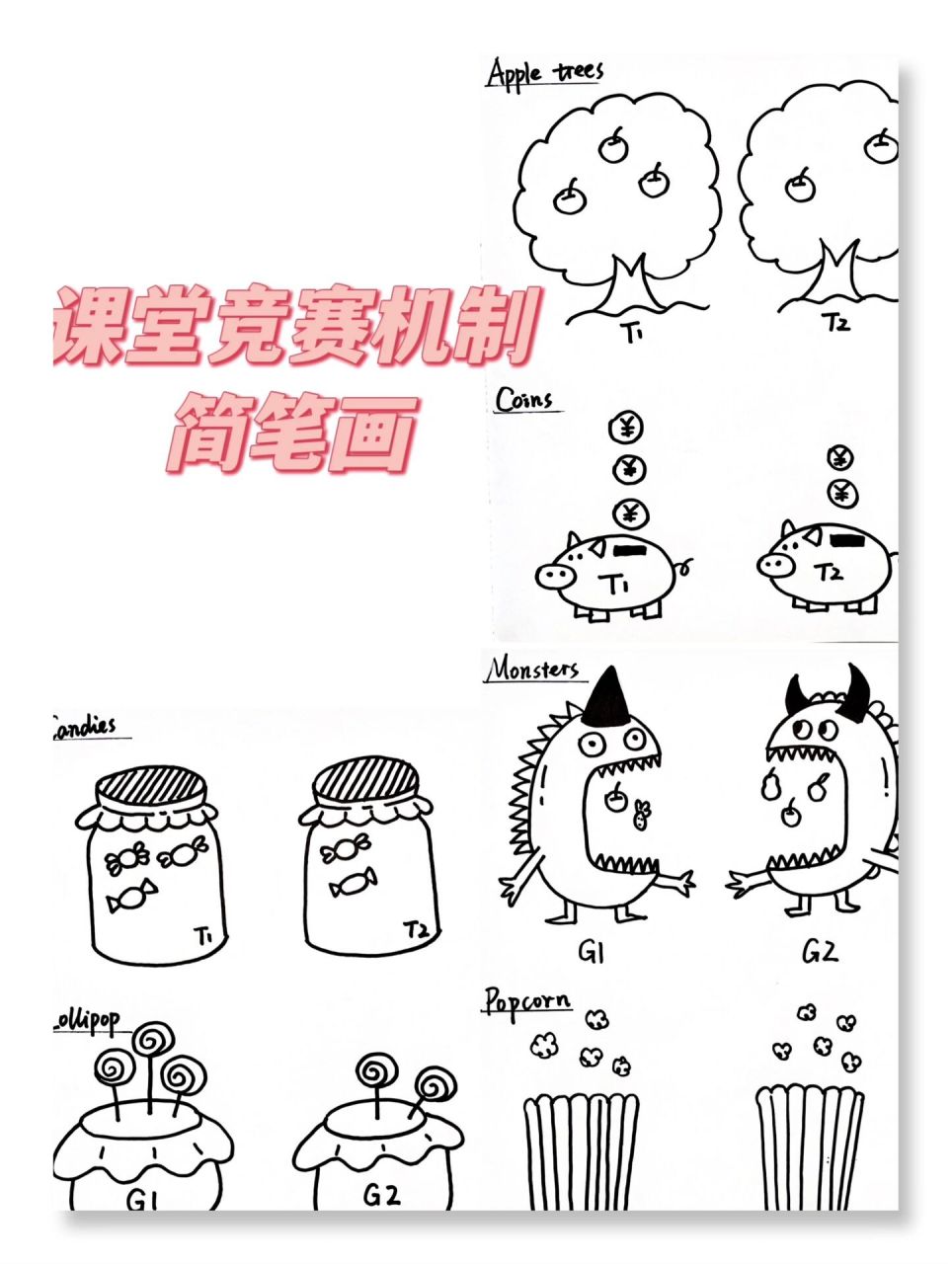 原创手绘39/100 课堂竞赛机制合集4