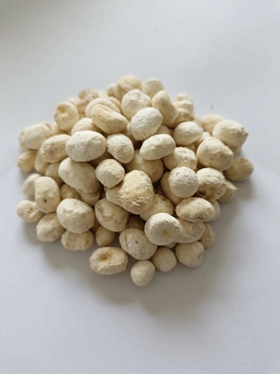 这是竹沥半夏,不是半夏(生) 我们通常见到的半夏是姜半夏,法半夏和清