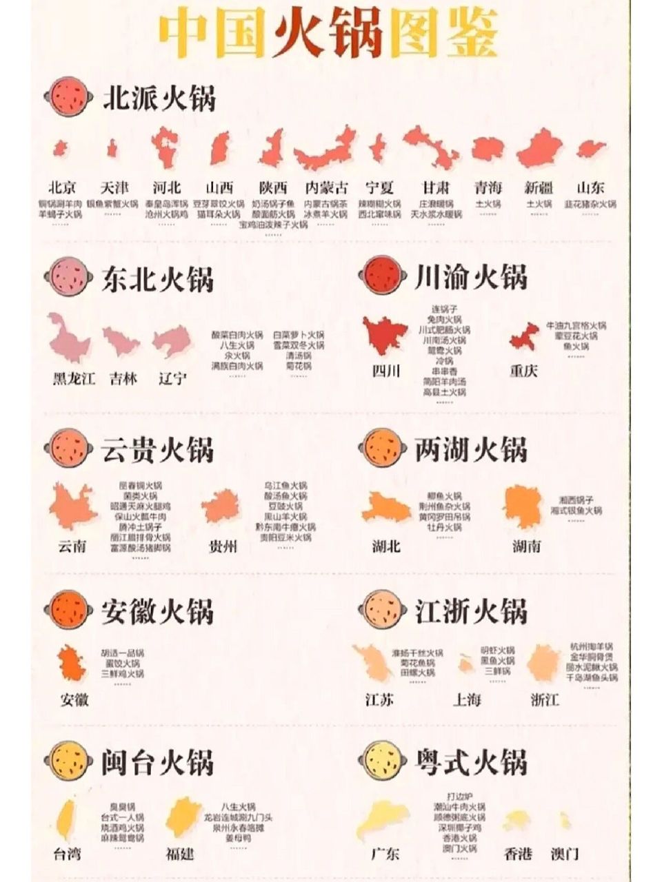 中国火锅图鉴,哪个地方最好吃  在寒冷的冬日里,最让人无法抗拒的除了