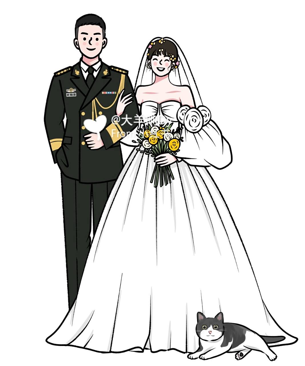 军装婚纱照合集来啦 军人们真的很可可爱爱军嫂们真的是太美丽啦