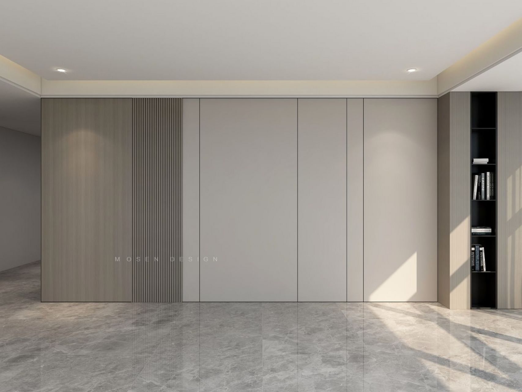 木饰面背景墙设计图/附尺寸/材料图 肤感木饰面 直纹木饰面 实木格栅