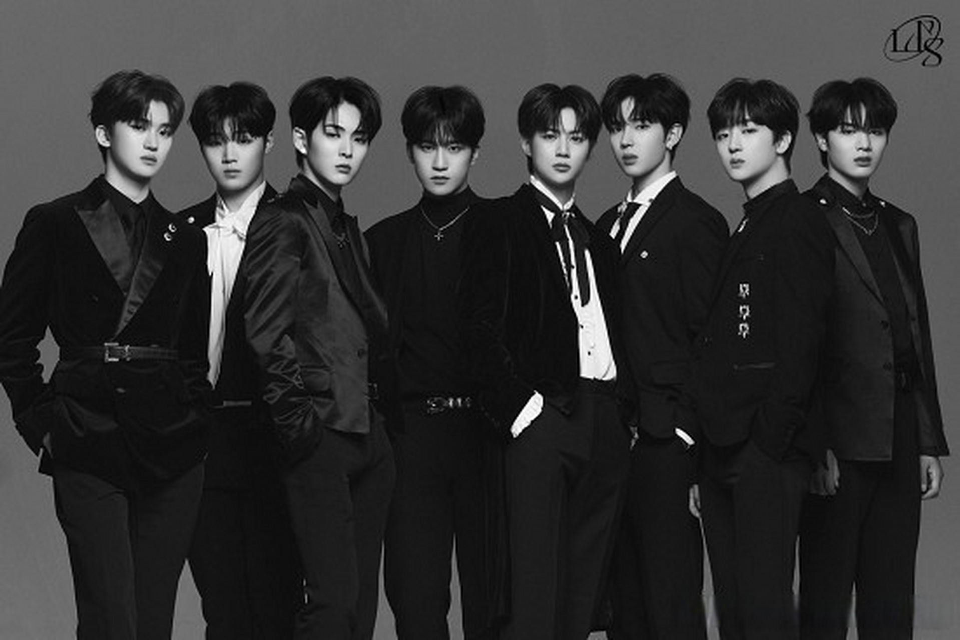 fantagio旗下新人男团#lun8# 8人8色完全体预告照公开.