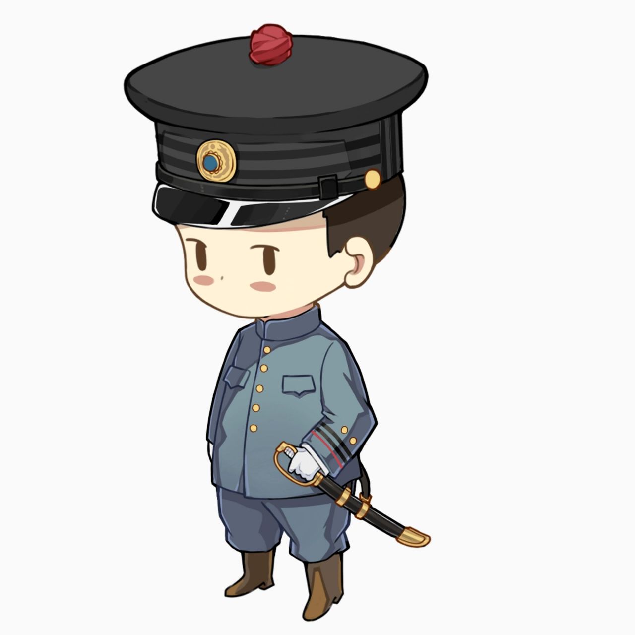 q版新军 q版的新建陆军,大清1905式军服,也是中国历史上非常具有代表