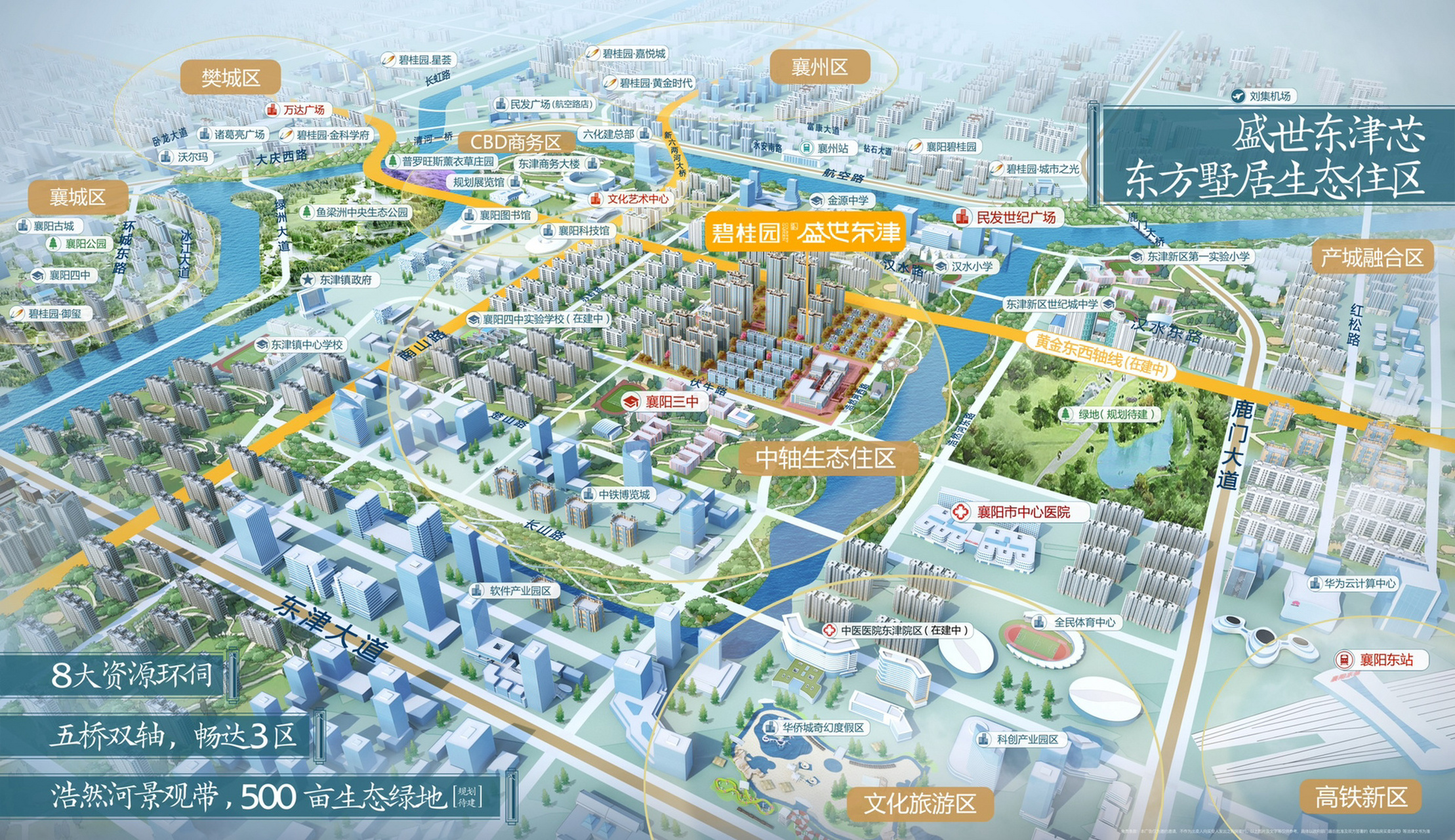 襄阳区位图 东津新区