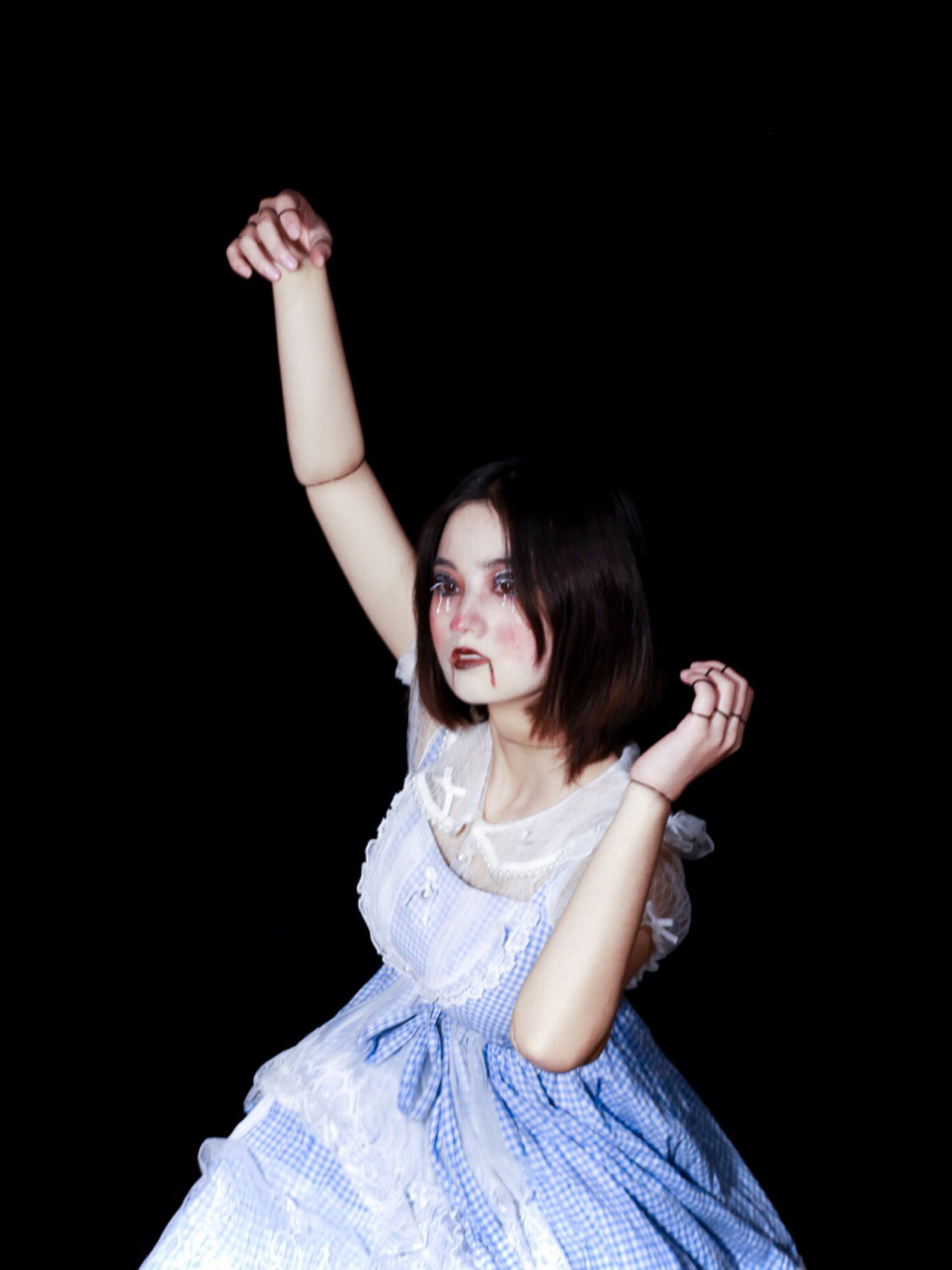 提线木偶/木偶仿妆/万圣节妆容/成都约拍 都江堰约拍 超简单的木偶