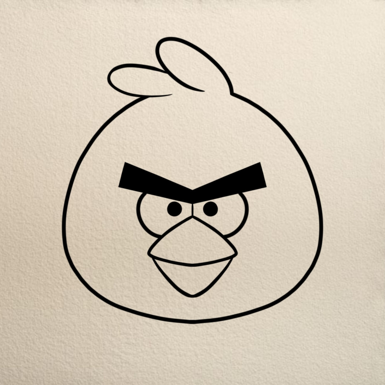 愤怒的小鸟猪简笔画图片