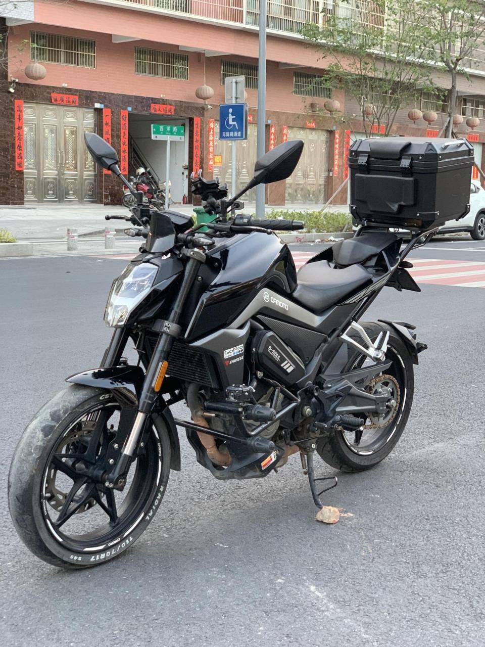 19年国四春风nk250街车机车摩托车 实行8000公里 加装尾箱尾架 防摔架
